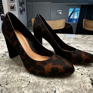 Vince Camuto Leopard Print Heels